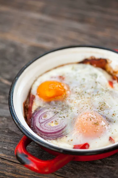 Huevos al horno — Foto de Stock