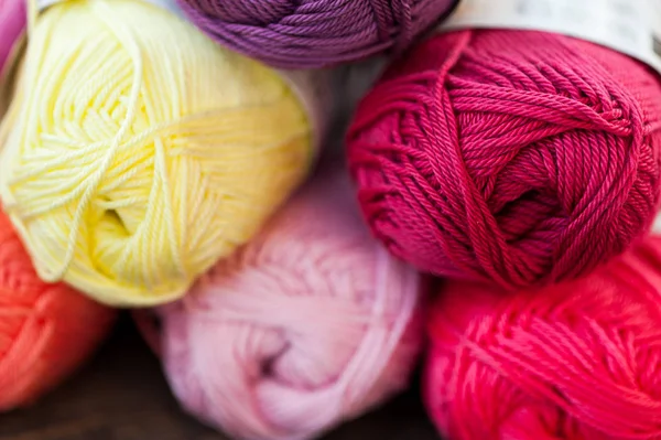 Different types of yarn — Stock Photo, Image