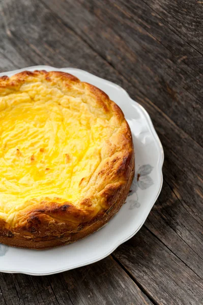 Pastel de queso al horno —  Fotos de Stock