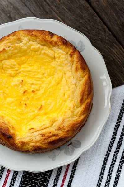 Baked cheese cake — Stock Photo, Image