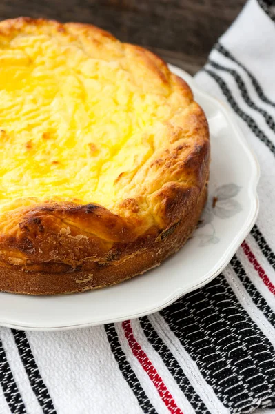 Baked cheese cake — Stock Photo, Image