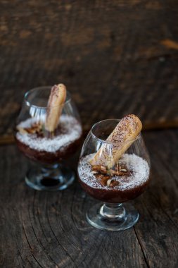 Bisküvi ile çikolatalı sufle