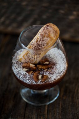 Bisküvi ile çikolatalı sufle