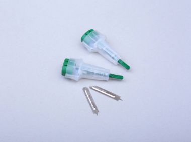 kazıyıcı için kan sonda al. Seçici odak.