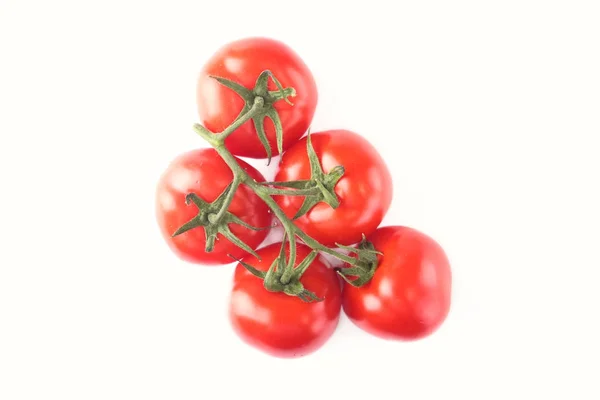 Fresh tomatoes Isolated on white background. Selective focus. — Stock Photo, Image