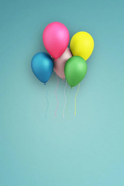 Kolorowy balon na kolor tła — Zdjęcie stockowe