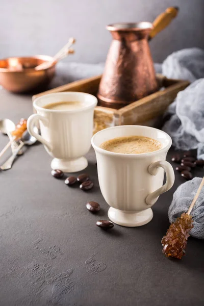 Twee koppen koffie. — Stockfoto