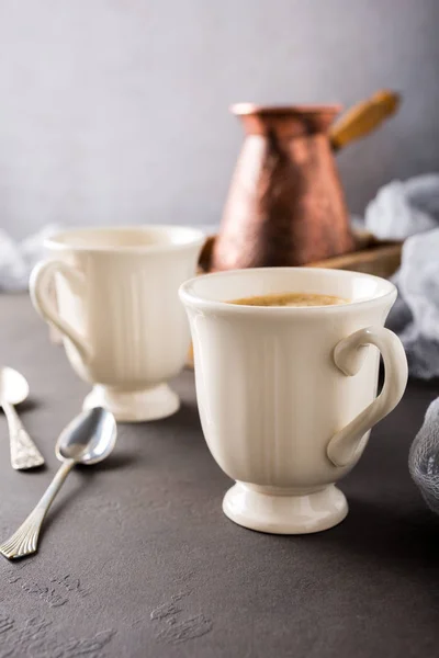 Twee koppen koffie. — Stockfoto