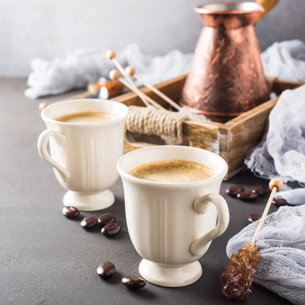 Twee koppen koffie. — Stockfoto