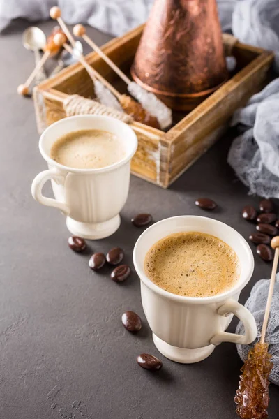 Twee koppen koffie. — Stockfoto