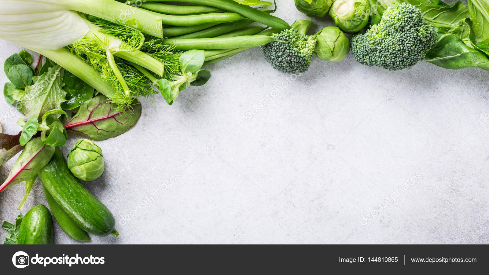 Background with assorted green vegetables Stock Photo by ©IMelnyk 144810865
