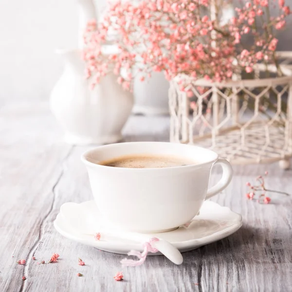 Taza blanca de café —  Fotos de Stock