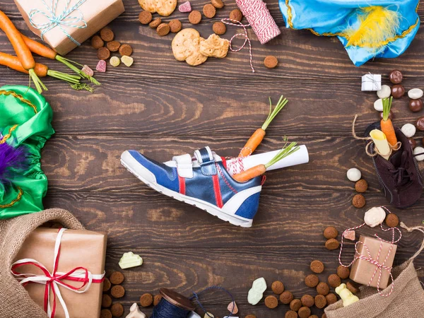 Férias holandesas Sinterklaas fundo — Fotografia de Stock