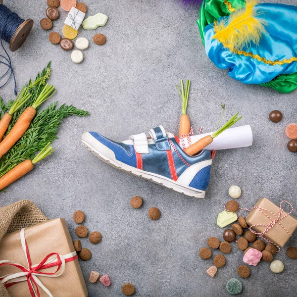 Férias holandesas Sinterklaas fundo — Fotografia de Stock