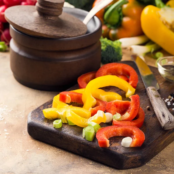 Frisches rohes Gemüse für die Suppe — Stockfoto