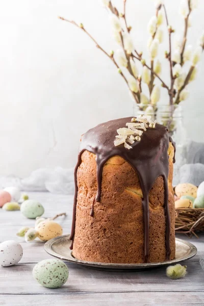 Великодній православний солодкий хліб — стокове фото