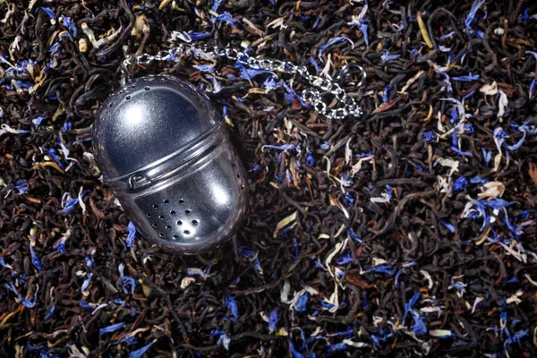 Fondo de té negro — Foto de Stock