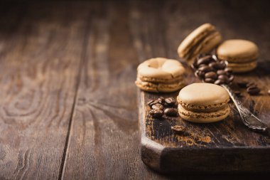 kahve macarons Fransız