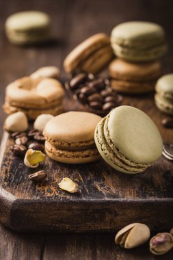 kahve macarons Fransız