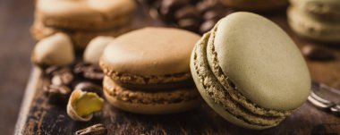 kahve macarons Fransız