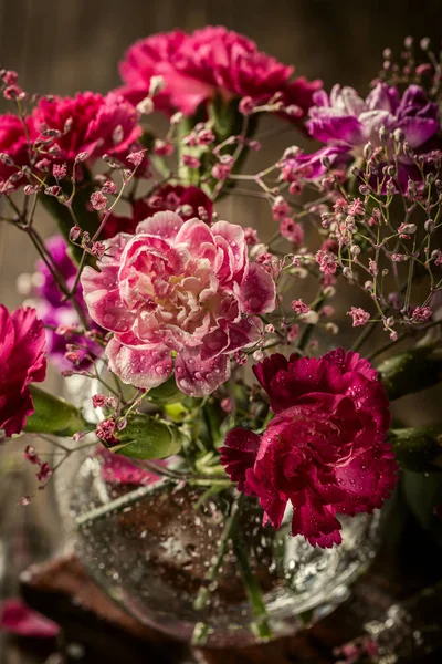 Bouquet di garofano rosa — Foto Stock
