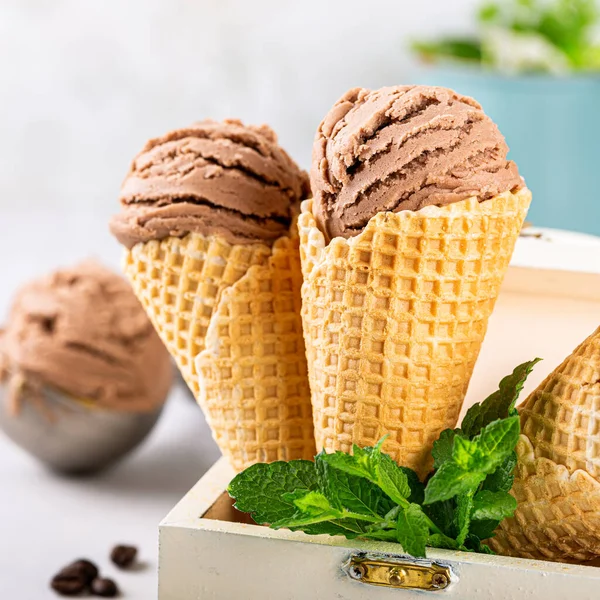 Heerlijke koffie-ijs als dessert — Stockfoto