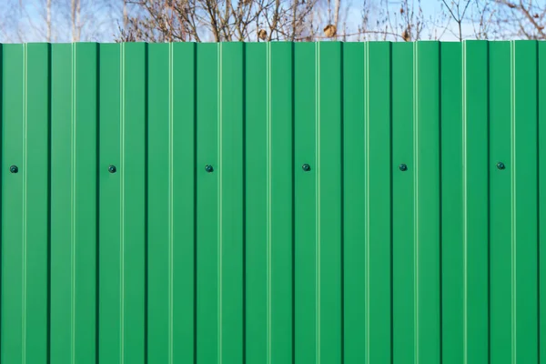 Valla de metal verde — Foto de Stock