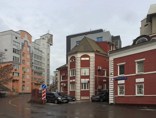 Mooie straat in Moskou — Stockfoto