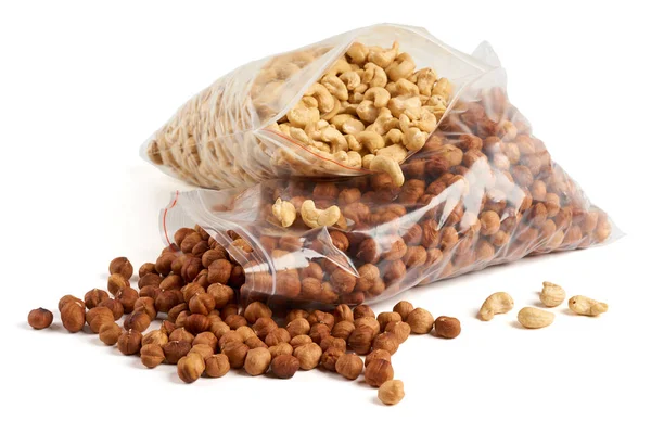 Cashew en hazelnoten — Stockfoto