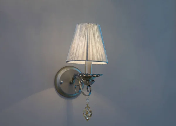 Lamp gemonteerd op de muur — Stockfoto