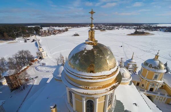 Vacker utsikt från bell tower — Stockfoto