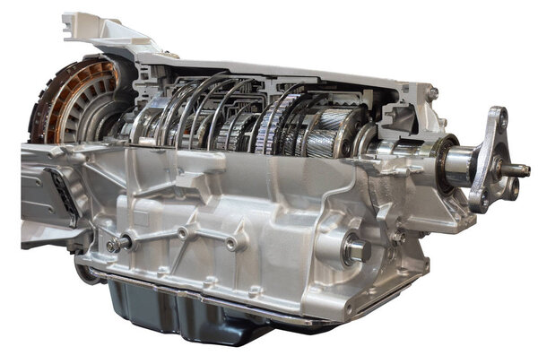 Cutaway transmission of the truck