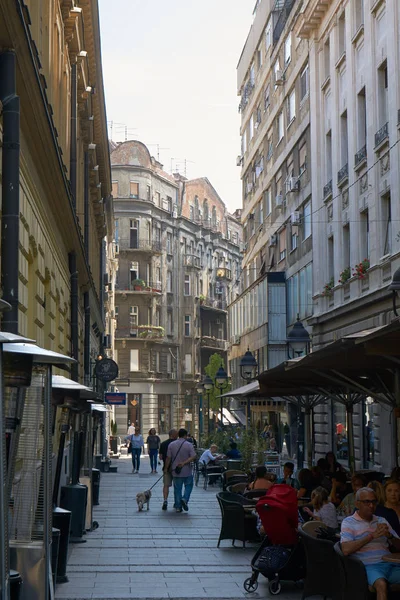 Caffè all'aperto a Belgrado — Foto Stock