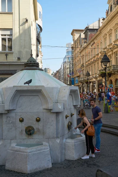 Acqua potabile a Belgrado — Foto Stock