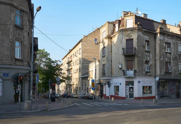 Despota Stefana boulevard in Belgrado — Stockfoto