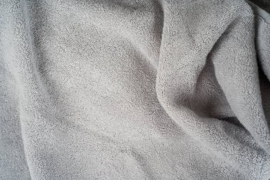 Kullanışlı bir arkaplan olarak gri havlu