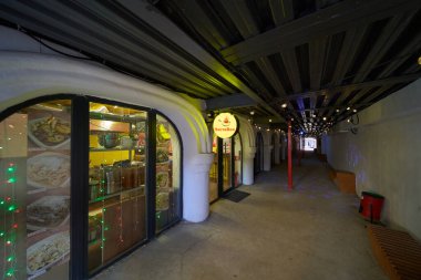 Moskova, Rusya - 07 Mart 2020: Izmailovo Kremlin 'deki Cafe