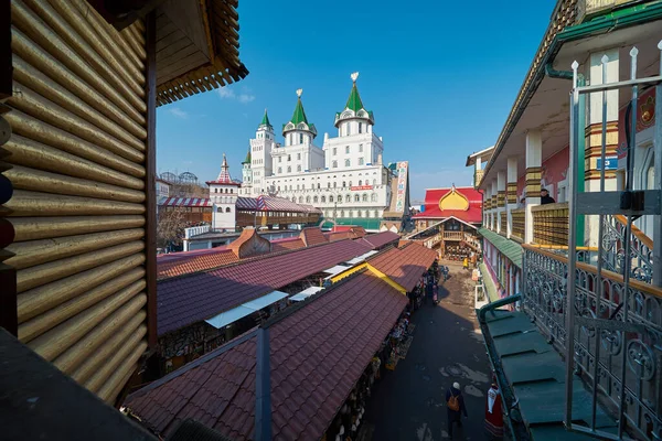 Moscow Russia March 2020 Vernissage Izmailovo Kremlin — Stock Photo, Image