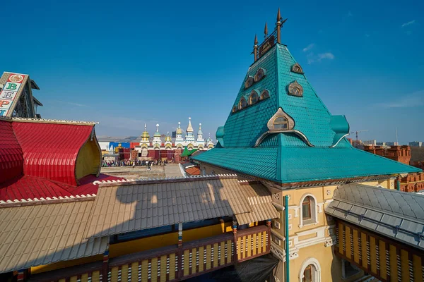 Moskau Russland März 2020 Schöne Russische Architektur Kreml Von Ismailowo — Stockfoto
