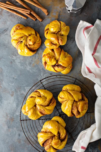 Nudos de canela de calabaza —  Fotos de Stock