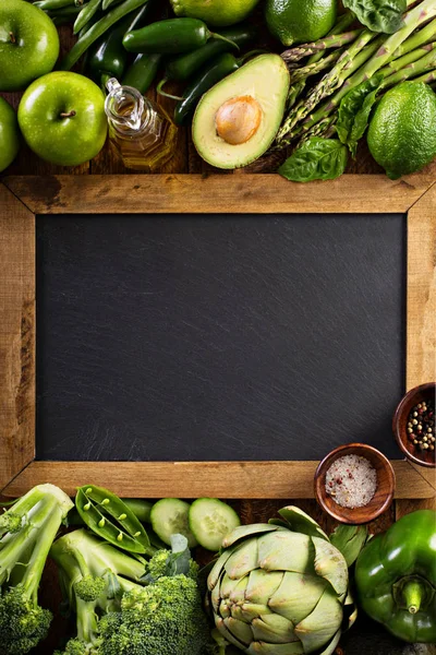 Yeşil sebze ve meyve çeşitli