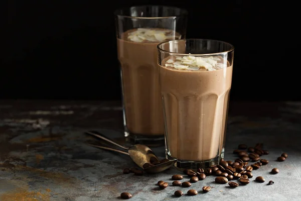 Coffee smoothie with coconut — Stock Photo, Image