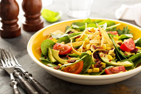 Mexican salad with corn and avocado — Stock Photo, Image