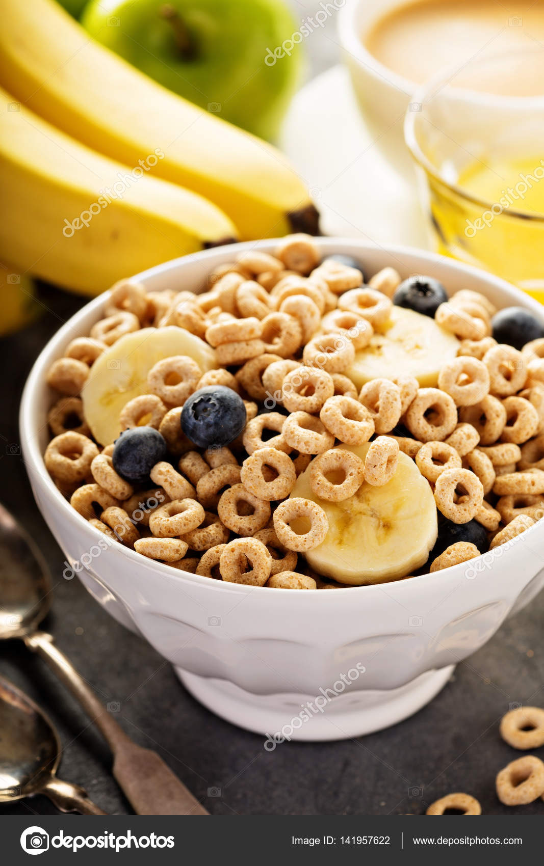 Healthiest Cold Cereals To Eat Healthy cold cereal in a white bowl — Stock Photo © fahrwasser #141957622