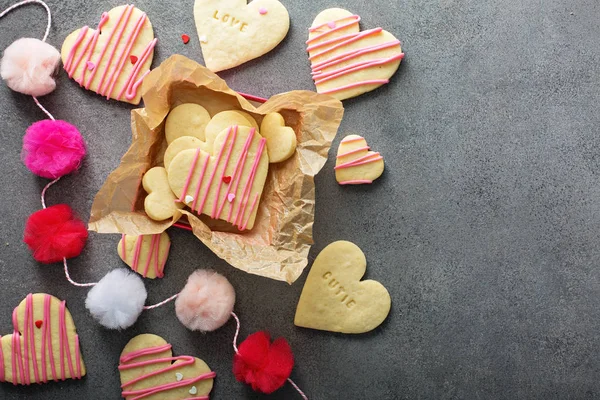 Azúcar de vainilla cortar las galletas —  Fotos de Stock