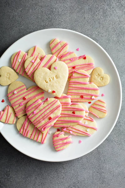 Vanilkový cukr vystřihnout soubory cookie — Stock fotografie
