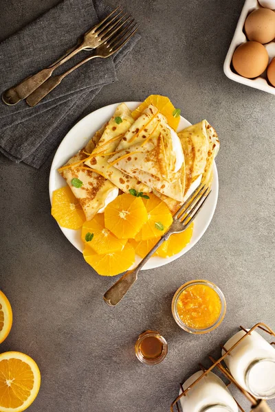 Krep Suzette portakal ile