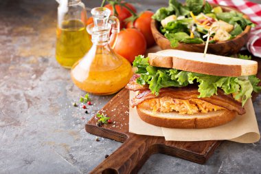 Yenibahar peynirli sandviç pastırma ile