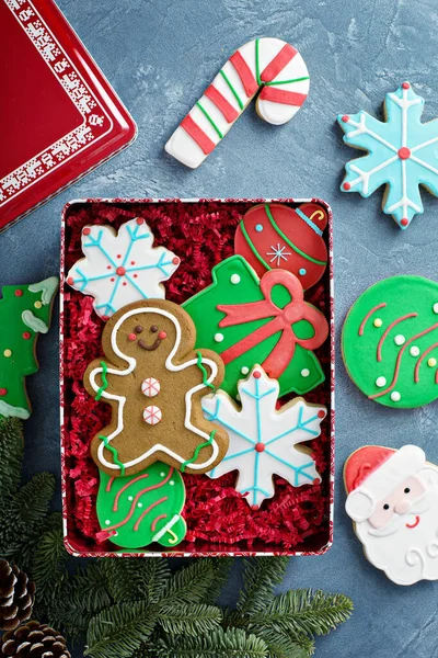 Christmas sugar and gingerbread cookies — Stock Photo, Image