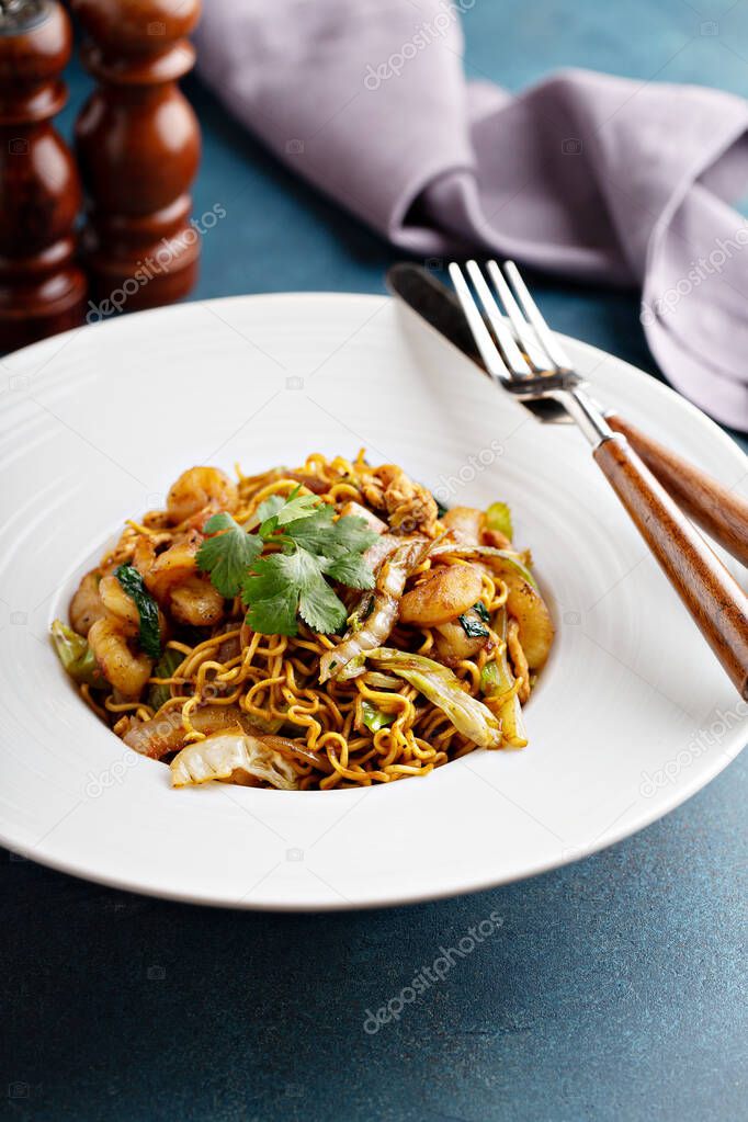 Indonesian Mie Goreng, fried noodle